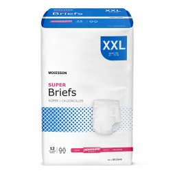 McKesson BR30646-McKesson Super Briefs, 2X Large, Adult Briefs & Diapers (CS) - McKesson Super Brief