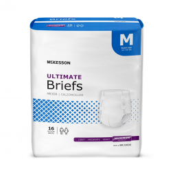 McKesson BR33890-McKesson Ultimate Maximum Absorbency Incontinence Brief, Medium, Adult Briefs & Dia