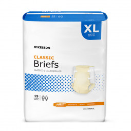 McKesson Classic McKesson BRBRXL-McKesson Classic Light Absorbency Incontinence Brief, Extra Large, 