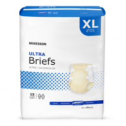 McKesson Ultra McKesson BRULXL-McKesson Ultra Heavy Absorbency Incontinence Brief, X-Large, Adult Br