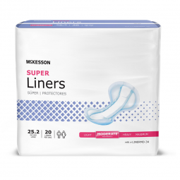 McKesson Super McKesson LINERMD-34-McKesson Super Incontinence Liner, Incontinence Liners (CS)