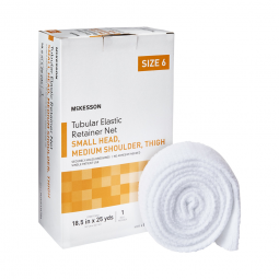 McKesson MSVP114706 Tubular Bandage, Small Head, Medium Shoulder, Thigh, 18-1/2 in x 25 yd, Size 6 (