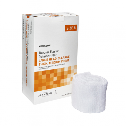 McKesson MSVP114708-McKesson Tubular Bandage, Size 8, 25 Yard, Retainer Dressings (BX)
