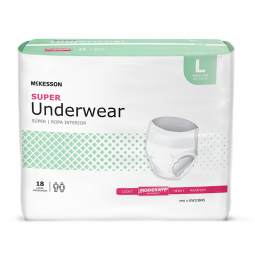 McKesson UW33845-McKesson Super Moderate Absorbent Underwear, Large, Underwear (BG) - McKesson Super
