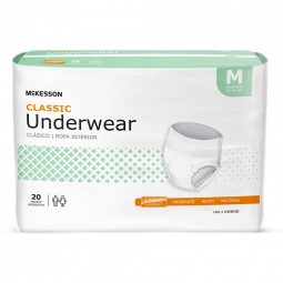 McKesson Classic McKesson UWEMD-McKesson Classic Light Absorbent Underwear, Medium, Briefs & Diapers