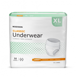 McKesson Classic McKesson UWEXL Classic Light Absorbent Underwear, Extra Large (CS/4)