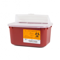 Sharps Medegen Medical Products 8703-Sharps Multi-purpose Sharps Container, 5 x 10 x 7 in, Receptacl