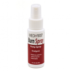 Medi-First Medique Products 22502-Medi-First Lidocaine Burn Relief, 2 oz Spray Bottle, First Aid