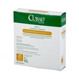 Curad Medline CUR253440-Curad Xeroform Petrolatum Impregnated Dressing, 4 x 4 Inch, Retainer Dressin