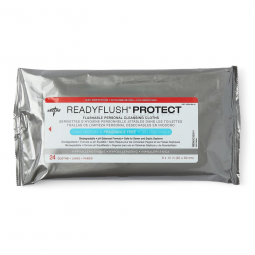 Medline ReadyFlush Protect MSC263811 Flushable Wipes, Unscented, 24-PK (Case of 24 Packs)