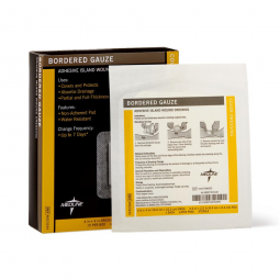 Medline MSC3244 Island Dressing, 4 x 4 in (15/Box)