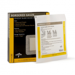 Medline MSC3266-Medline White Island Dressing, 6 x 6 Inch, Adhesive Bandages (CS) - Medline White Is