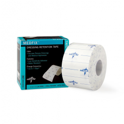 Medline MedFix MSC4002 Nonwoven Dressing Retention Tape, 2 in x 11 yd, White (1 roll/Box)