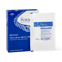 Puracol Medline MSC8522-Puracol Collagen Wound Dressing, 2 x 2 inch, Collagen Dressings (CS)
