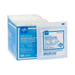Medline NON21420-Medline Sterile USP Type VII Gauze Sponge, 2 x 2 Inch, Gauze Dressings (CS)
