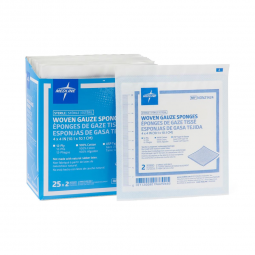 Medline NON21424-Sterile USP Type VII Gauze Sponge, 4 x 4 Inch, Gauze Dressings (CS) - Sterile USP T