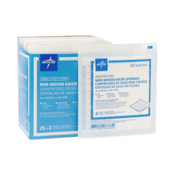 Medline NON21446-Avant Gauze Sterile Nonwoven Sponge, 4 x 4 Inch, Gauze Dressings (CS)