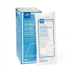 Medline NON21454 Sterile Abdominal Pad, 8 x 10 in (18/Box)