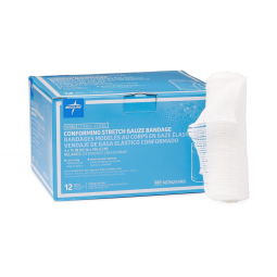 Medline NON25498-Medline Sterile Conforming Bandage, 4 Inch x 4-1/10 Yard, Gauze Dressings (BX)
