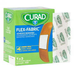 Comfort Cloth Medline NON25660-Comfort Cloth Tan Adhesive Strip, 1 x 3 Inch, Adhesive Bandages (CS)