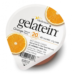 Gelatein Medtrition/National Nutrition 11691 Gelatein 20 Orange High Protein Gelatin, 4 oz cup (CS)