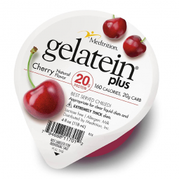 Gelatein Plus 11701 Cherry High Protein Gelatin, 4 oz cup