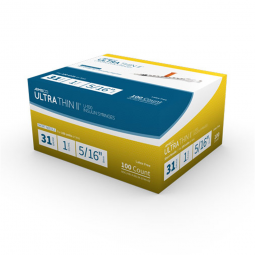 MHC Medical 744 Standard Insulin Syringe with Needle, 1 mL, 31G, 5/16 in (100/BX)