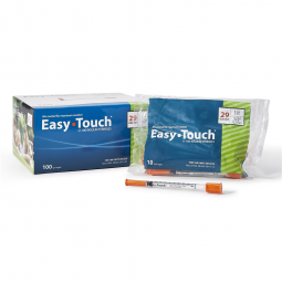 MHC Medical 829155 Standard Insulin Syringe with EasyTouch Needle, 1 mL, 1/2 in, 29G (100/BX)