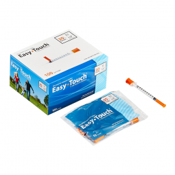 MHC Medical 830155 Standard Insulin Syringe with EasyTouch Needle, 1 mL, 1/2 in, 30G (100/BX)