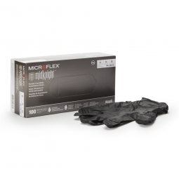 MICROFLEX MidKnight Microflex Medical MK-296-XL-Microflex MidKnight Exam Glove, Extra Large, Black (