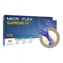 Supreno EC Microflex Medical SEC-375-XL-Supreno EC Nitrile Extended Cuff Exam Glove, Extra Large, Bl