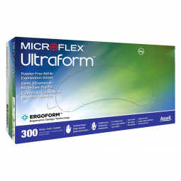 Ultraform Microflex Medical UF-524-L-Microflex Ultraform Nitrile Exam Glove, Large, Blue, Exam Glove