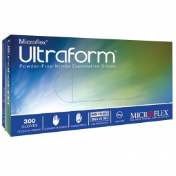 Ultraform Microflex Medical UF-524-M-Ultraform Nitrile Exam Glove, Medium, Blue, Medical Gloves (BX)