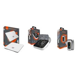 MOBI 70311 Connect Essentials Bundle - Smart BP Monitor, Pulse Oximeter, Body Comp Scale
