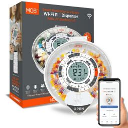 MOBI 70678 Smart Wi-Fi Pill & Medication Dispenser - 28 Day Capacity