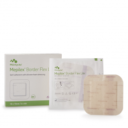 Mepilex Border Flex Lite Molnlycke 581300-Mepilex Border Flex Lite Silicone Foam Dressing, 4 x 4 Inc