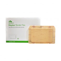 Mepilex Border Flex Molnlycke 595600-Mepilex Border Flex Adhesive with Border Foam Dressing, 6 x 8 I