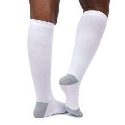 Motif AAB0004-04 Maternity Compression Socks- White/Gray - X-Large