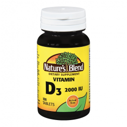 Nature's Blend National Vitamin Company 54629041120-Nature's Blend Vitamin D-3 Supplement, Vitamins 