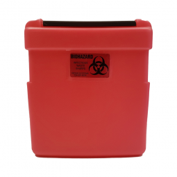 Nesar Systems Nesar 600R-Nesar Systems Replacement Radioactive Sharps Container, 1 gal, 8-1/2 x 4 x 