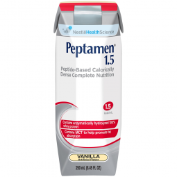 Peptamen 1.5 Nestle Healthcare 00798716181907 Peptamen 1.5 Vanilla Peptide-Based Calorically Dense C