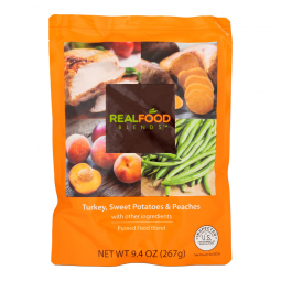 Real Food Blends Nutricia North America 176990-Real Food Blends Turkey, Sweet Potatoes & Peaches Pur