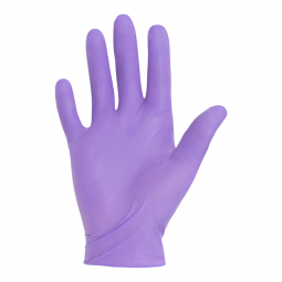O&M Halyd 14261 Purple Nitrile-Xtra Extended Cuff Length Exam Glove, Medium (BX/50)