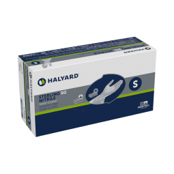 STERLING SG O&M Halyard 41658-Sterling SG Nitrile Exam Glove, Small, Silver, Exam Gloves (BX)