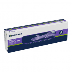 O&M Halyard 44992 Purple Nitrile Max  Extended Cuff Length Exam Glove, Small (BX/50)