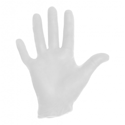 O&M Halyd 50033 Vinyl Exam Glove, Large, White Vinyl Exam Glove, Large (BX/100)