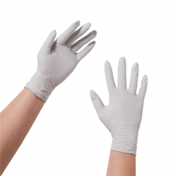 STERLING O&M Halyard 50708-Sterling Nitrile Exam Glove, Large, Gray, Exam Gloves (BX)