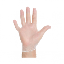 O&M Halyd 55032 Vinyl Exam Glove, Medium, Clear Vinyl Exam Glove (CS/1000)