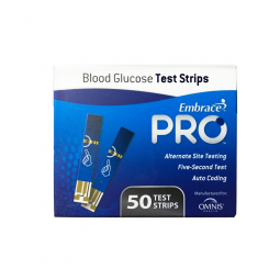 Embrace Omnis Health ALL02AM0202-Embrace Blood Glucose Test Strips, Glucose Meter Test Strips (BX)