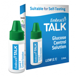 Embrace Talk Omnis Health APX03AB0318-Omnis Health Embrace Control Solution, Glucose Meter Controls